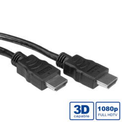 VALUE HDMI High Speed Cable met Ethernet M-M - zwart - 1,0 m-0