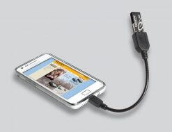 Delock Cable USB micro-B male > USB 2.0-A female OTG flexible 15 cm-48925