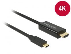 Delock Cable USB Type-C male > HDMI male (DP Alt Mode) 4K 30 Hz - 1 m-0