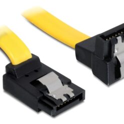 Delock Cable SATA 6 Gb/s straight/downards metal 50 cm-48322