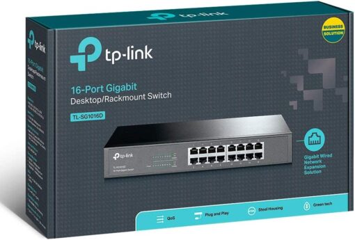 TP-Link TL-SG1016D - 16 poorten - 16 x 10/100/1000-64429
