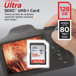 SanDisk Ultra - 128 GB - SDXC UHS-I - 80 MB/s-0