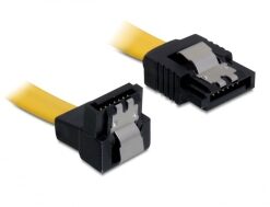 Delock Cable SATA 6 Gb/s straight/downards metal 50 cm-0