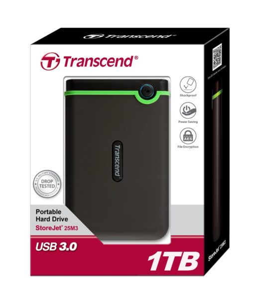 Transcend StoreJet 25M3 - 1 TB - extern ( draagbaar ) - 2.5" - USB 3.0-0