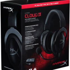 Kingston HyperX Cloud II Headset - Virtual 7.1 Surround Sound - Gun Metal-50669