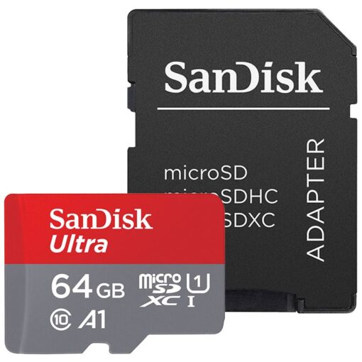 SanDisk Ultra - 64 GB - microSDXC UHS-I - 100MB/s ( SD adapter inbegrepen )-0