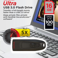 SanDisk Ultra USB 3.0 Flash Drive - USB-flashstation - 16 GB-51467