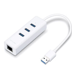 TP-LINK USB 3.0 3 Poort Hub & Gigabit Ethernet Adapter 2 in 1 USB Adapter UE330-0