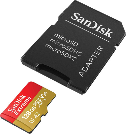 SanDisk Extreme - 128 GB - microSDXC U3 - 160MB/s - V30 - A2-53847