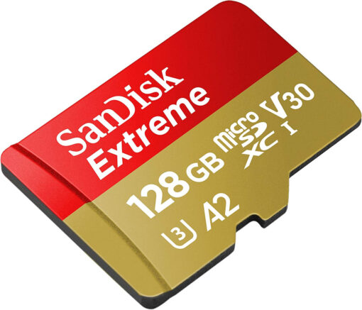 SanDisk Extreme - 128 GB - microSDXC U3 - 160MB/s - V30 - A2-53848
