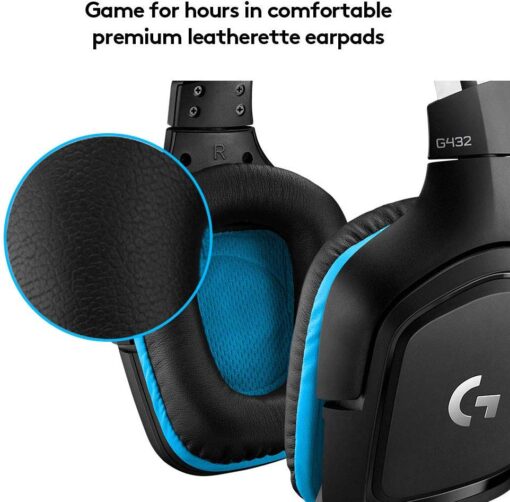 Logitech G432 7.1 Surround Sound Gaming Headset-55317