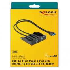 Delock USB 3.0 Front Panel 2 Port-56664