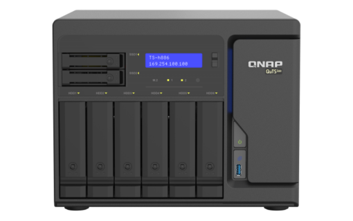 QNAP TS-h886-D1622-16G - Intel Xeon D-1622 4-core/8 threads NAS - 16 GB-0