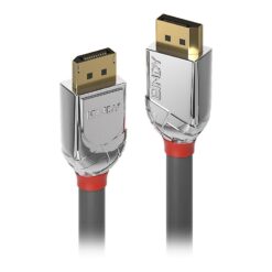 Lindy CROMO - DisplayPort kabel - 2 m - rond, 4K ondersteuning - grijs-0