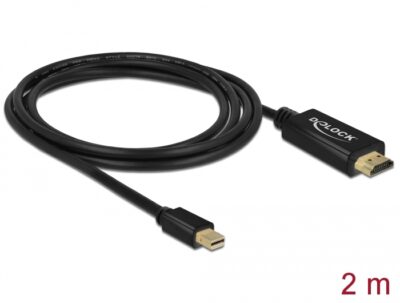 Delock Passive mini DisplayPort 1.1 to HDMI Cable 2 m-58643