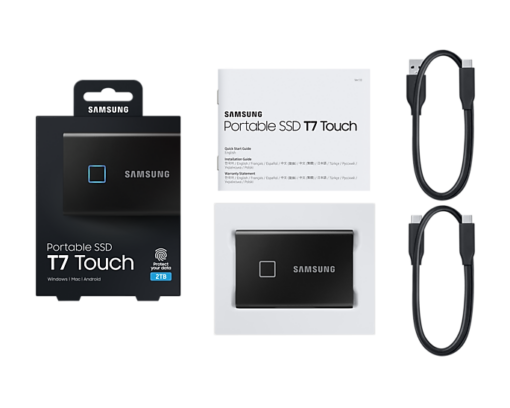 Samsung Portable SSD T7 Touch - 1 TB - USB 3.2 Gen 2-59202