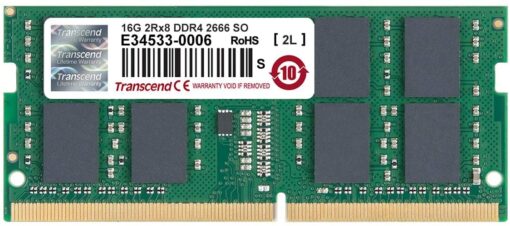 Transcend - DDR4 - 16 GB - SO DIMM 260-PIN - 2666 MHz-0