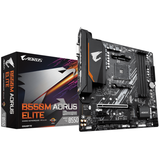 Gigabyte B550M AORUS ELITE - micro ATX - Socket AM4 - AMD B550-0