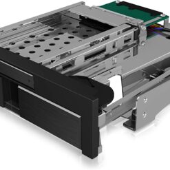 RaidSonic ICY BOX IB-173SSK - Mobile rack for 2x HDD/SSD for 1x 5.25