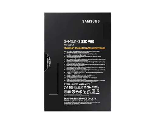 Samsung 980 MZ-V8V1T0BW - 1 TB - M.2 - PCI Express 3.0 x4 (NVMe)-60002