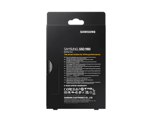 Samsung 980 MZ-V8V1T0BW - 1 TB - M.2 - PCI Express 3.0 x4 (NVMe)-60006