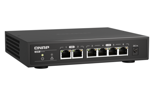 QNAP QSW-2104-2T plug & play-switch met 10GbE- en 2.5GbE-connectiviteit-60796