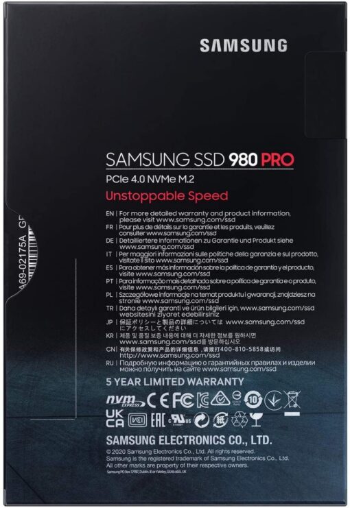 Samsung 980 PRO MZ-V8P2T0BW - 2 TB - PCle 4.0 NVMe M.2 SSD-60649