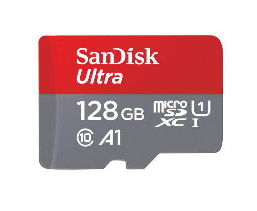 SanDisk Ultra - 128 GB - microSDXC UHS-I - 120MB/s ( SD adapter inbegrepen )-60747