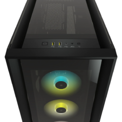 Corsair iCUE 5000X RGB Tempered Glass Mid-Tower ATX PC Smart Case - Black-61053