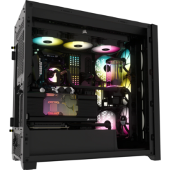 Corsair iCUE 5000X RGB Tempered Glass Mid-Tower ATX PC Smart Case - Black-61043
