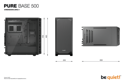 be quiet! Pure Base 500 Black - ATX-61092