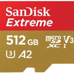 SanDisk Extreme - 512 GB - microSDXC U3 - 160MB/s - V30 - A2-62358