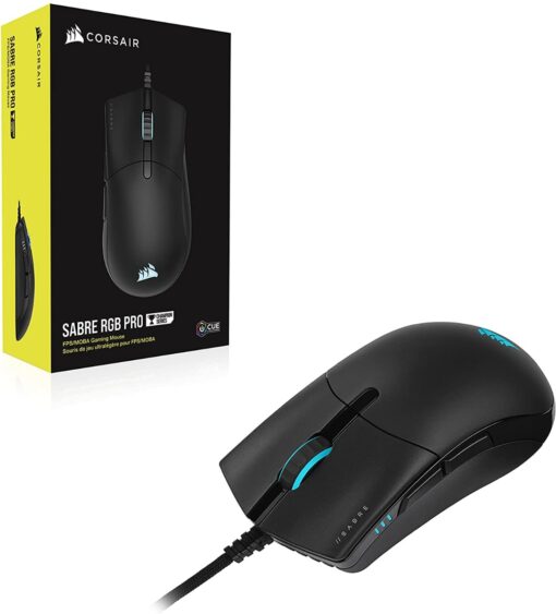Corsair SABRE RGB PRO CHAMPION SERIES Ultra-Light FPS/MOBA Gaming Mouse-62140