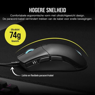 Corsair SABRE RGB PRO CHAMPION SERIES Ultra-Light FPS/MOBA Gaming Mouse-62142