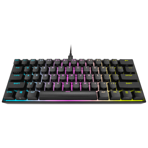 Corsair K65 RGB MINI 60% Mechanical Gaming Keyboard — CHERRY MX SPEED — Black-62084