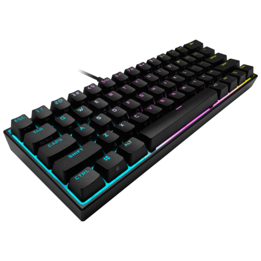 Corsair K65 RGB MINI 60% Mechanical Gaming Keyboard — CHERRY MX SPEED — Black-62085