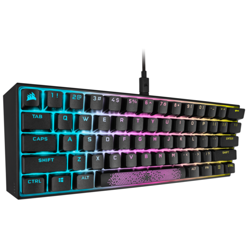 Corsair K65 RGB MINI 60% Mechanical Gaming Keyboard — CHERRY MX SPEED — Black-62090