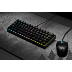 Corsair K65 RGB MINI 60% Mechanical Gaming Keyboard — CHERRY MX SPEED — Black-62093