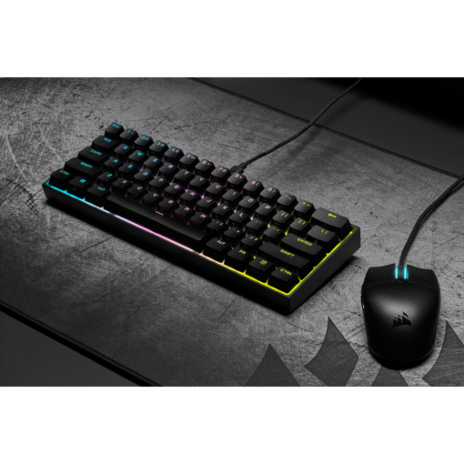 Corsair K65 RGB MINI 60% Mechanical Gaming Keyboard — CHERRY MX SPEED — Black-62093