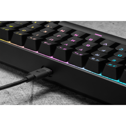 Corsair K65 RGB MINI 60% Mechanical Gaming Keyboard — CHERRY MX SPEED — Black-62094