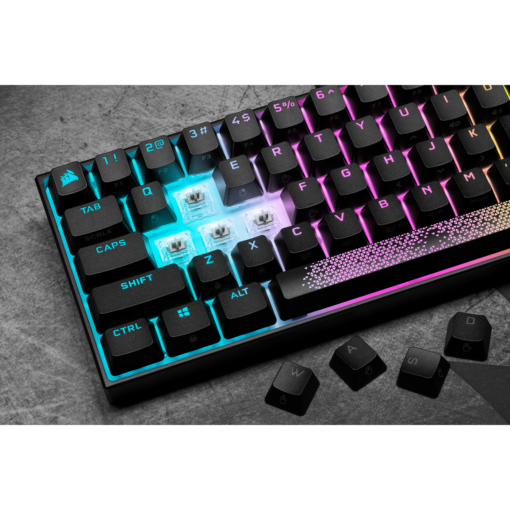 Corsair K65 RGB MINI 60% Mechanical Gaming Keyboard — CHERRY MX SPEED — Black-62098