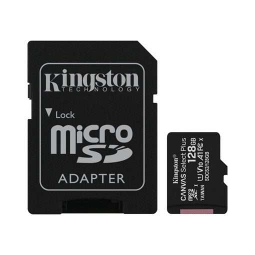 Kingston Canvas Select Plus - 128 GB - microSDXC UHS-I - (microSDXC-naar-SD-adapter inbegrepen)-0