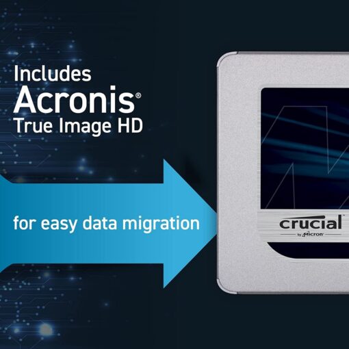Crucial MX500 4TB SATA 2.5" 7mm (with 9.5mm adapter) Internal SSD-63434