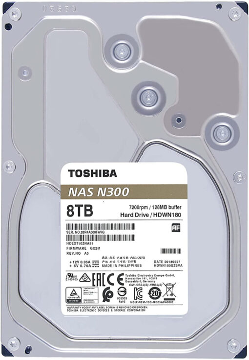 Toshiba N300 NAS Hard Drive - 8 TB - SATA-600 - 256 MB buffer-63272