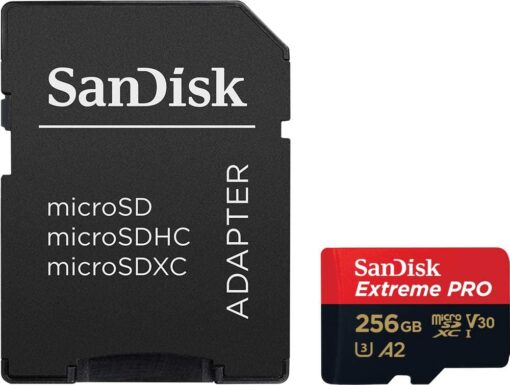 SanDisk Extreme PRO - 256 GB - microSDXC UHS-I ( SD adapter inbegrepen )-63566