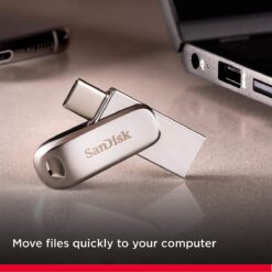 SanDisk Ultra Dual Drive Luxe - USB-flashstation - 1 TB - USB 3.1 Gen 1 / USB-C-63588