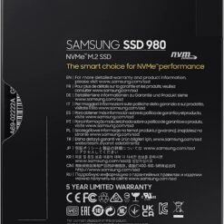 Samsung 980 MZ-V8V250BW - 250 GB - M.2 - PCI Express 3.0 x4 (NVMe)-63702