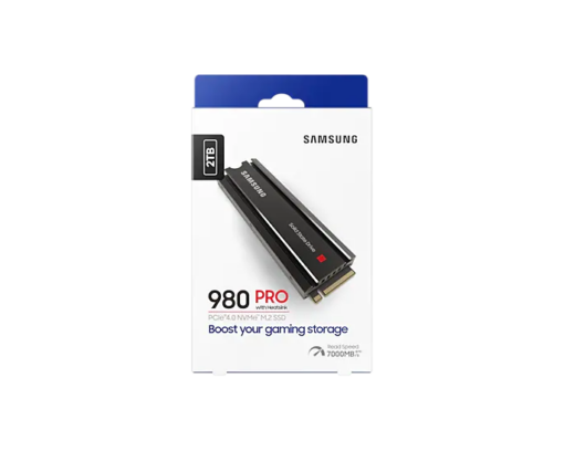 Samsung 980 PRO Heatsink MZ-V8P2T0CW - 2 TB - PCle 4.0 NVMe M.2 SSD-63789