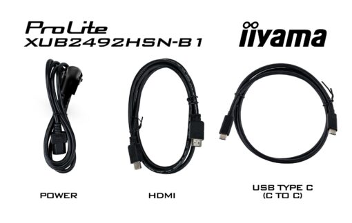 iiyama ProLite XUB2492HSN-B1 - LED-monitor - 23.8" - 1920 x 1080 Full HD - IPS - USB-C-63845