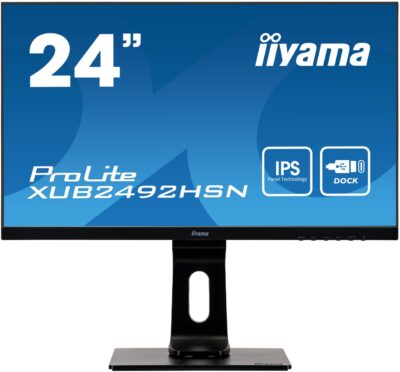 iiyama ProLite XUB2492HSN-B1 - LED-monitor - 23.8" - 1920 x 1080 Full HD - IPS - USB-C-0